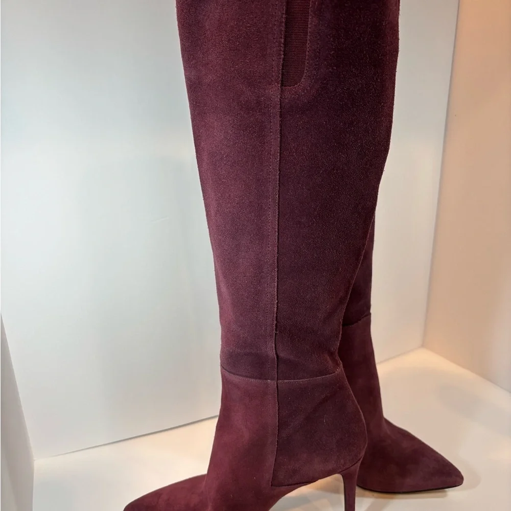 Michael Kors Purple Over the Knee Boots Suede